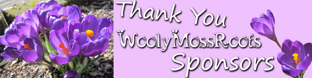 Thank You WoolyMossRoots Sponsors